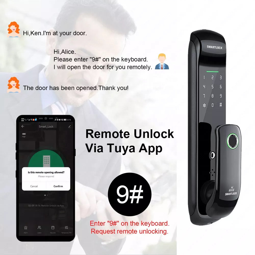 iSM08 Smart Biometric Door Lock - ISPEKTRUM Home & Garden