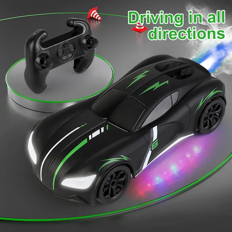 Black Racer RC Car | Obstacle Avoidance - ISPEKTRUM Toys & Games