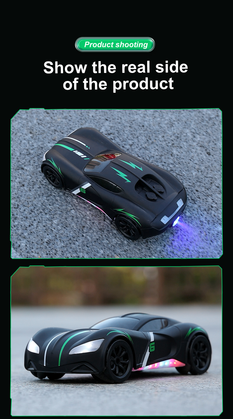 Black Racer RC Car | Obstacle Avoidance - ISPEKTRUM Toys & Games