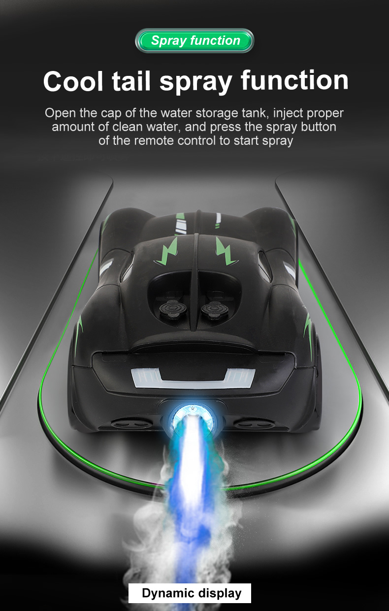 Black Racer RC Car | Obstacle Avoidance - ISPEKTRUM Toys & Games