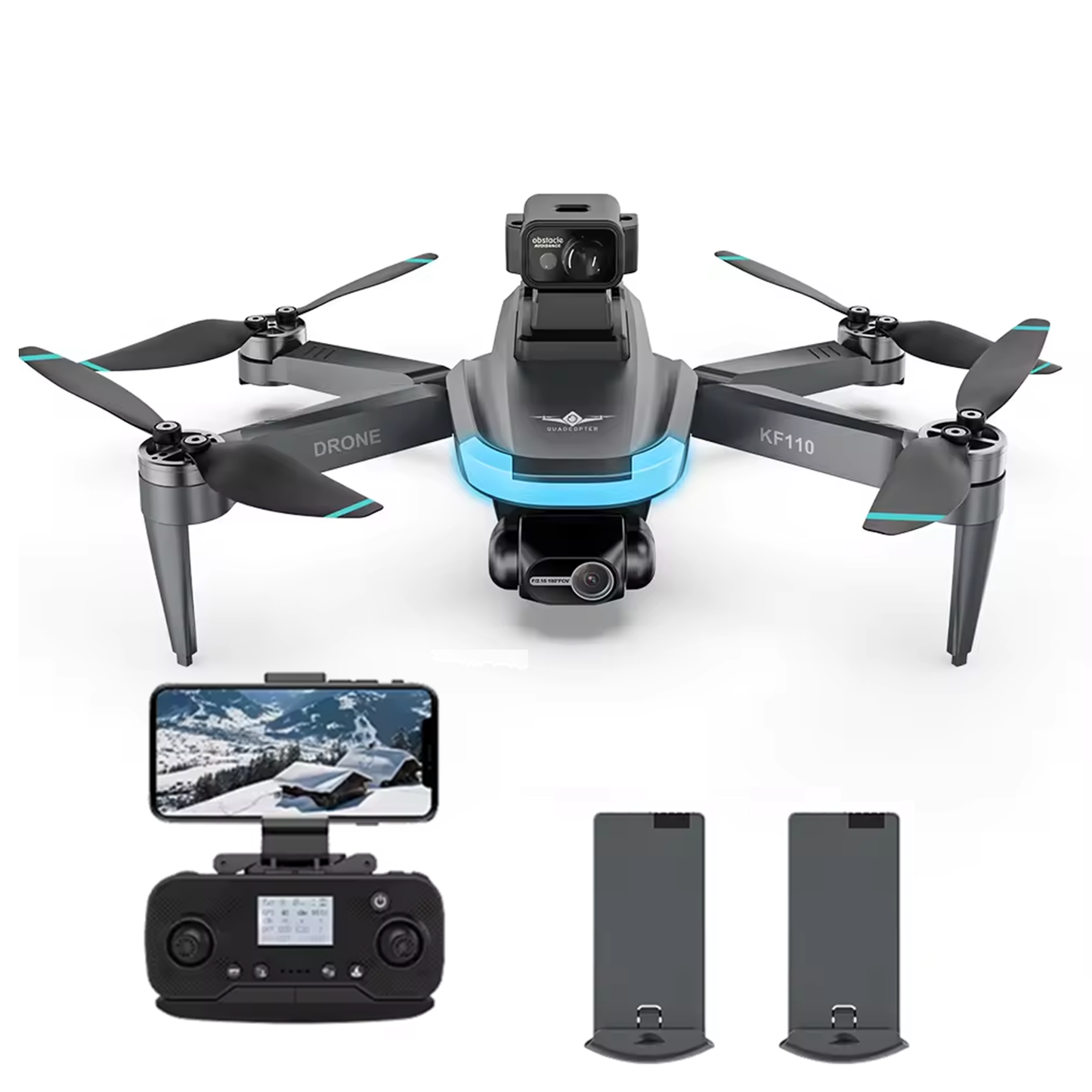 FlyBot ISKF110 4K Drone | 2-Axis Gimbal