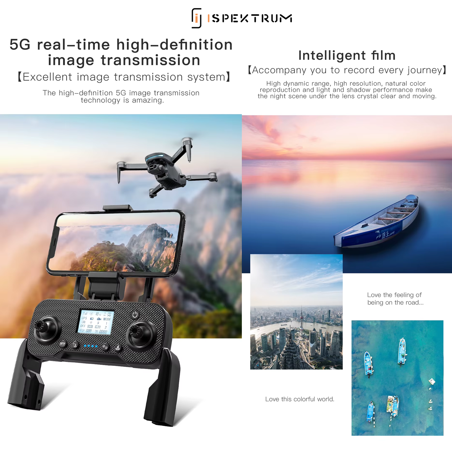 FlyBot ISKF110 4K Drone | 2-Axis Gimbal