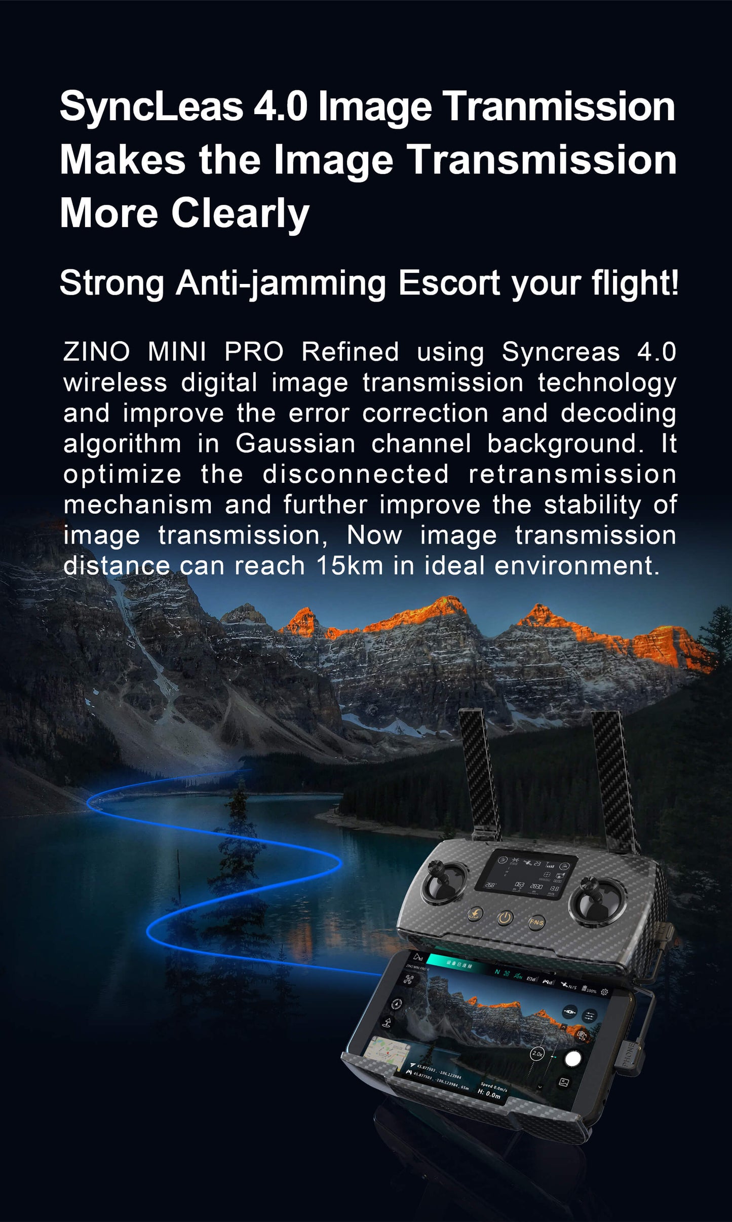 Zino Mini Pro Drone - 2025 Edition | 12KM Flight Range | 50 Minutes Flight Time | 45MP Camera - ISPEKTRUM Toys & Games
