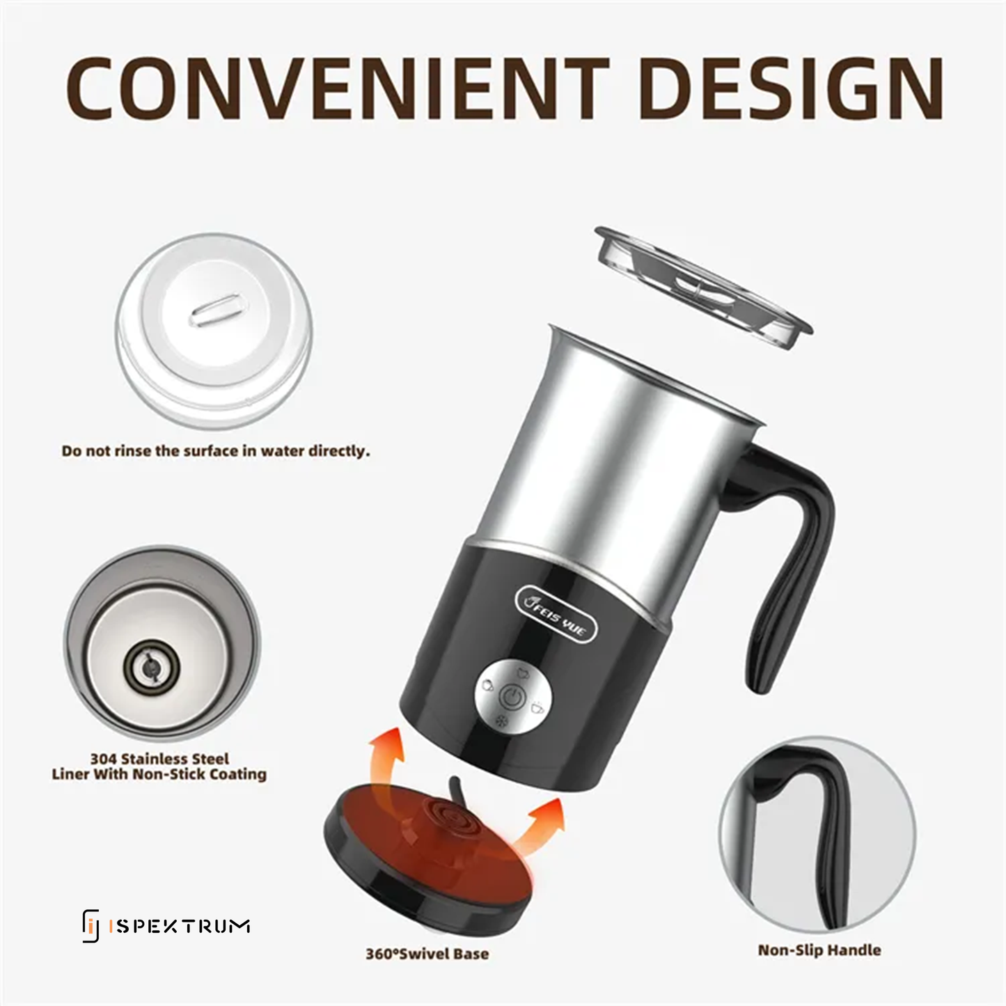 Insta-Froth M2 Milk Frother – Your All-in-One Coffee Solution - ISPEKTRUM Home & Kitchen