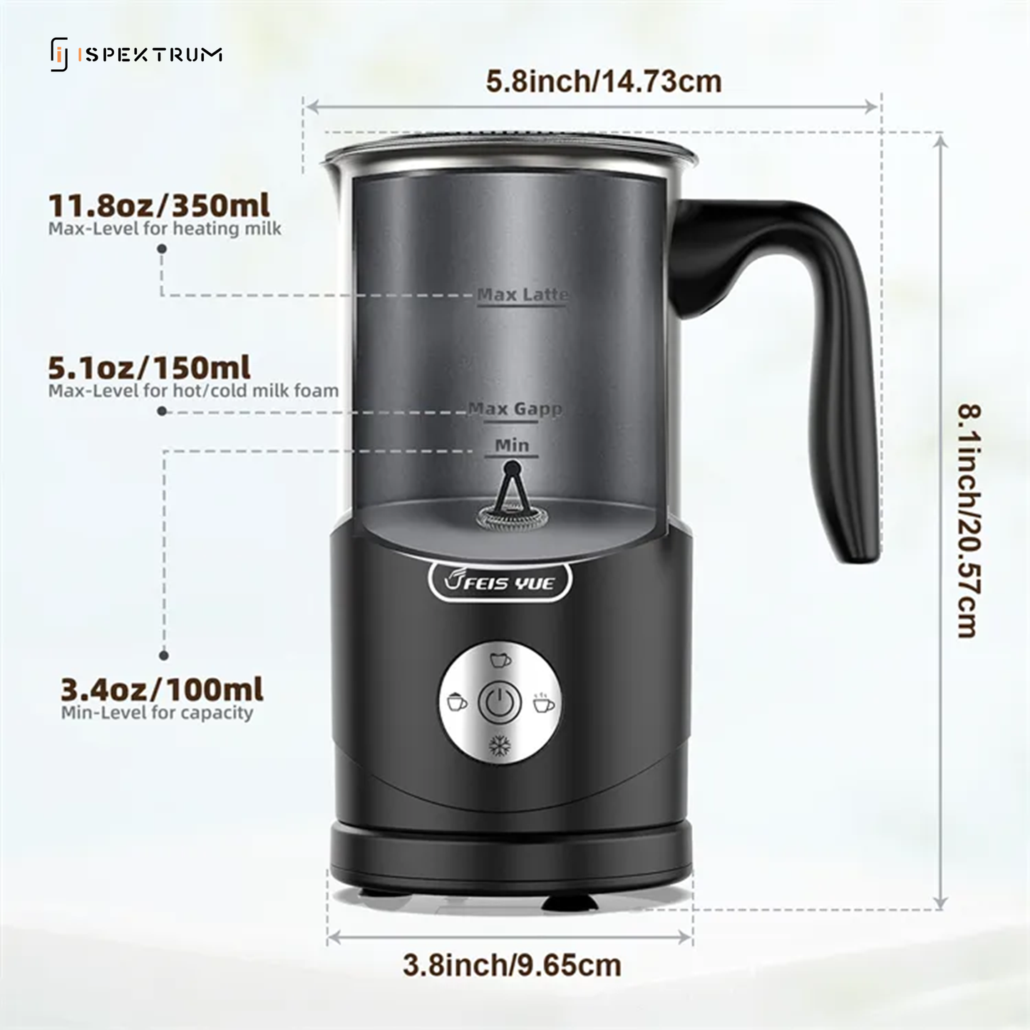 Insta-Froth M2 Milk Frother – Your All-in-One Coffee Solution - ISPEKTRUM Home & Kitchen