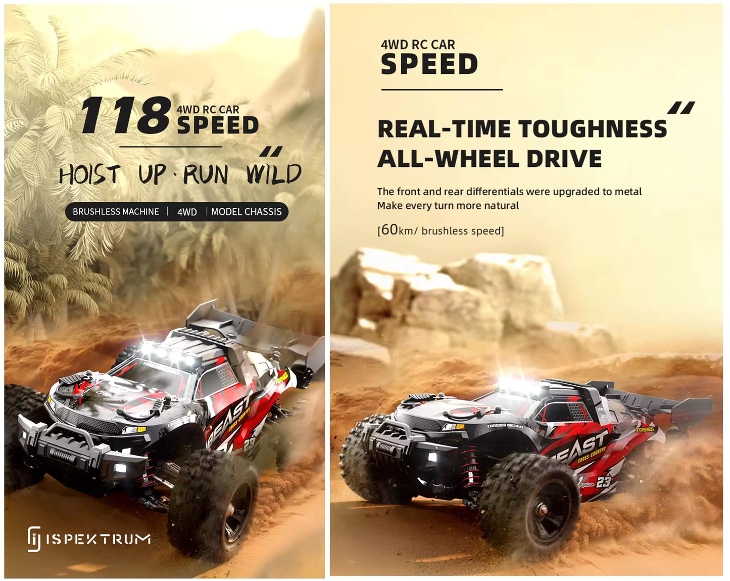 Beast Off-Road Remote Control Truck - ISPEKTRUM Toys & Games