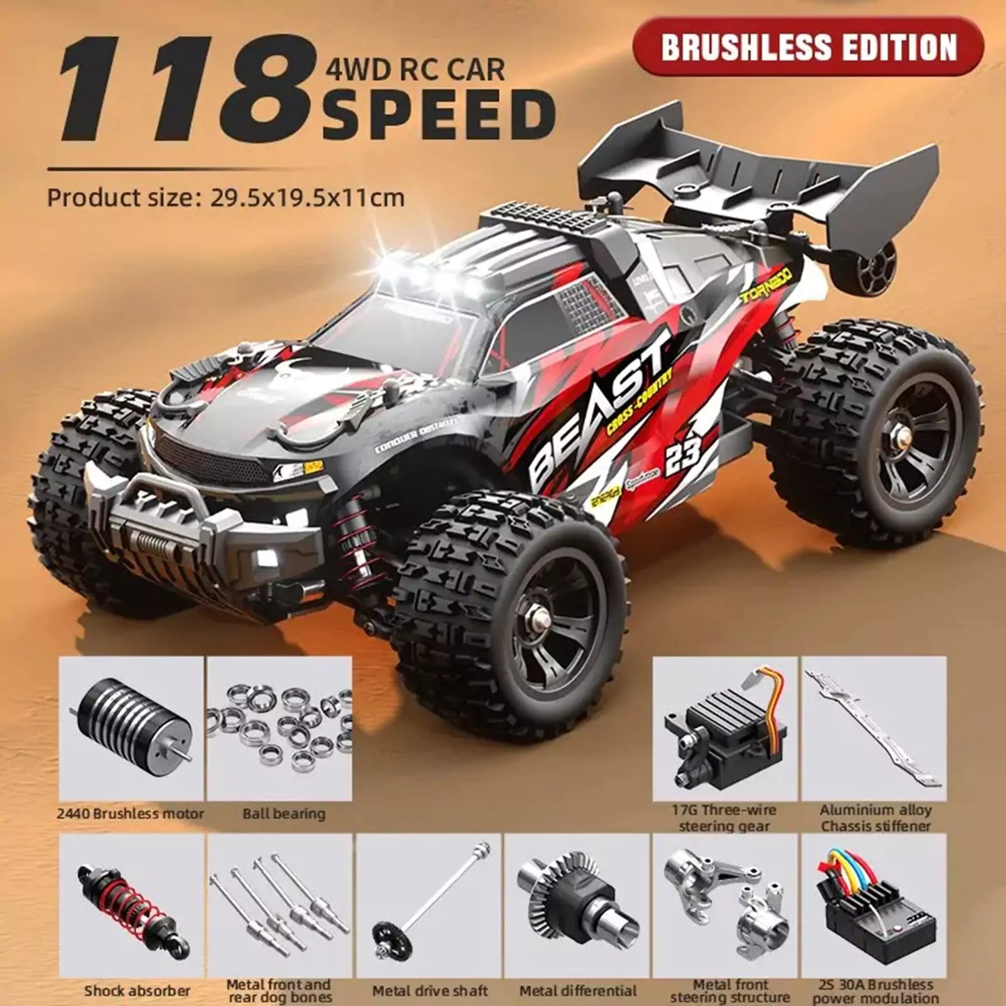 Beast Off-Road Remote Control Truck - ISPEKTRUM Toys & Games