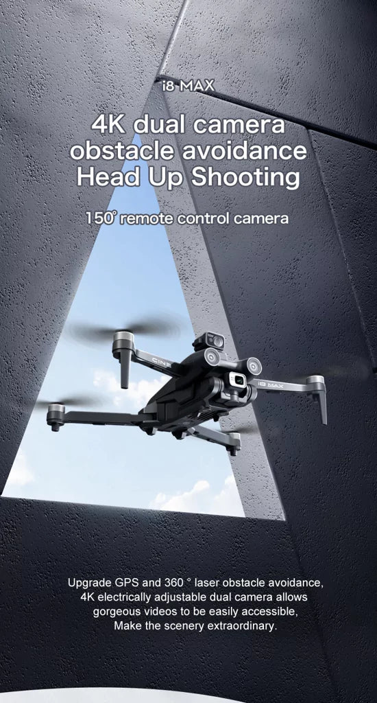 Wingshot i8 Max 4K Drone - ISPEKTRUM Toys & Games