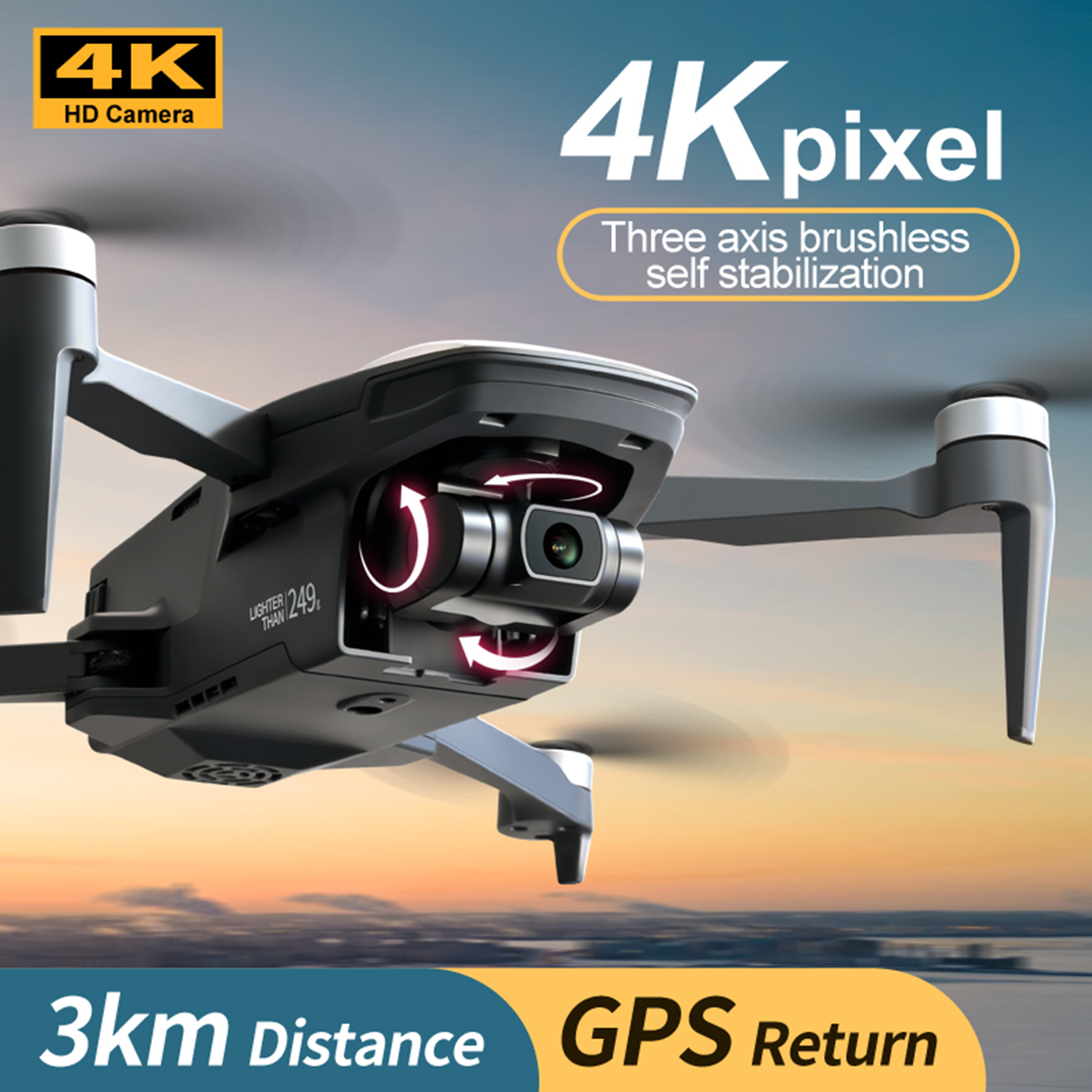 Faith Mini 4K Drone | 3-Axis Gimbal | 4K Video Camera