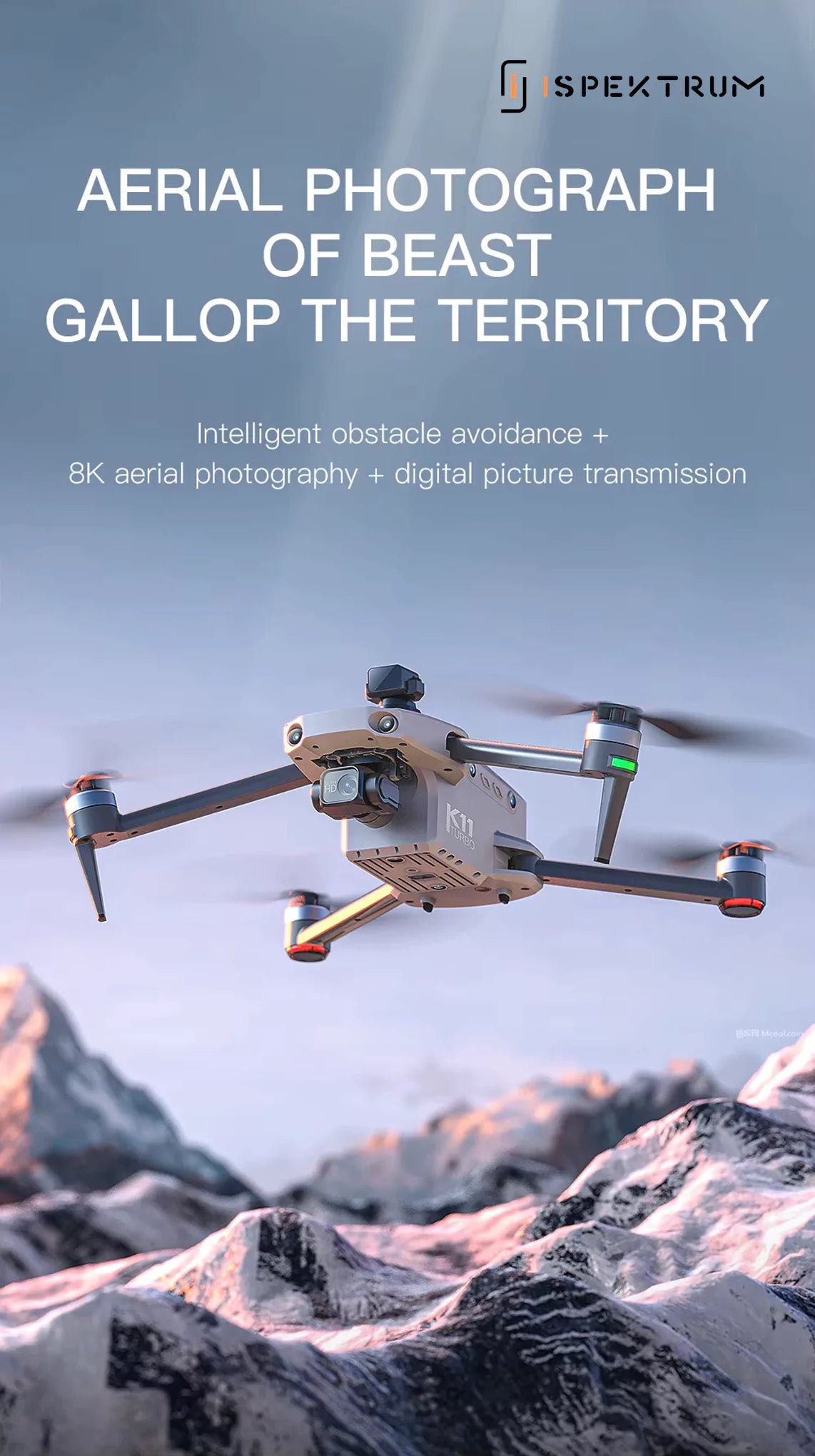 FlyCam iSK11 4K Drone - ISPEKTRUM Toys & Games