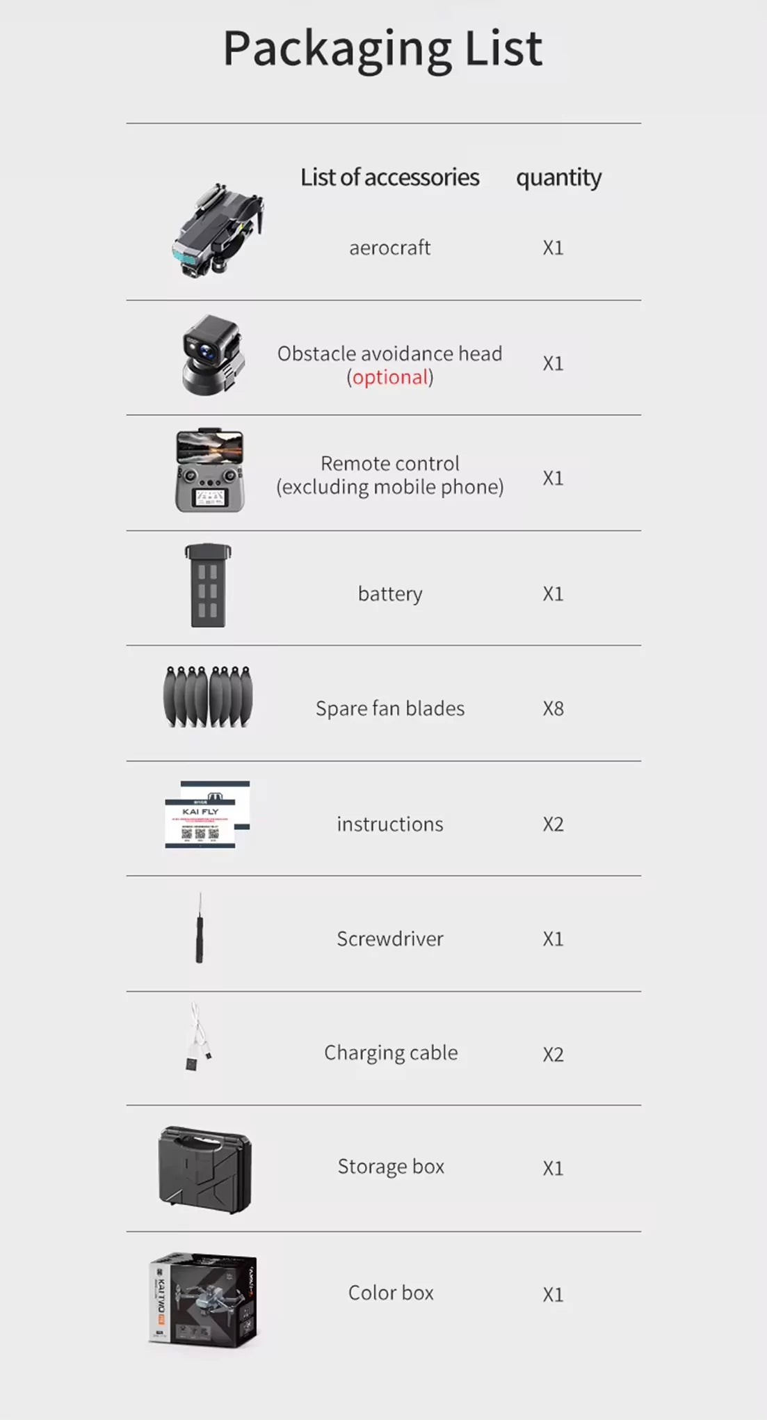 FlyCam-Kai2 4K Drone - ISPEKTRUM Toys & Games