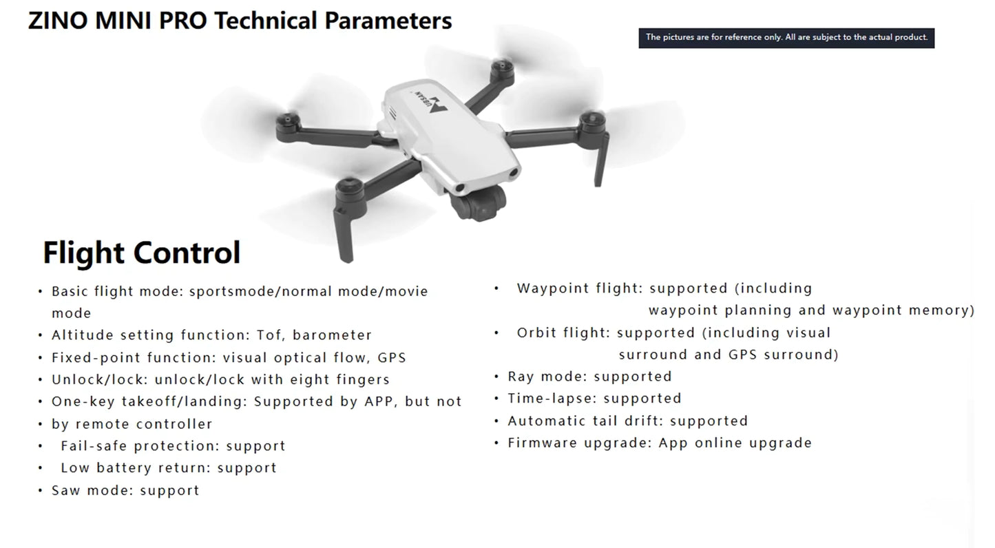 Zino Mini Pro Drone - 2025 Edition | 12KM Flight Range | 50 Minutes Flight Time | 45MP Camera - ISPEKTRUM Toys & Games