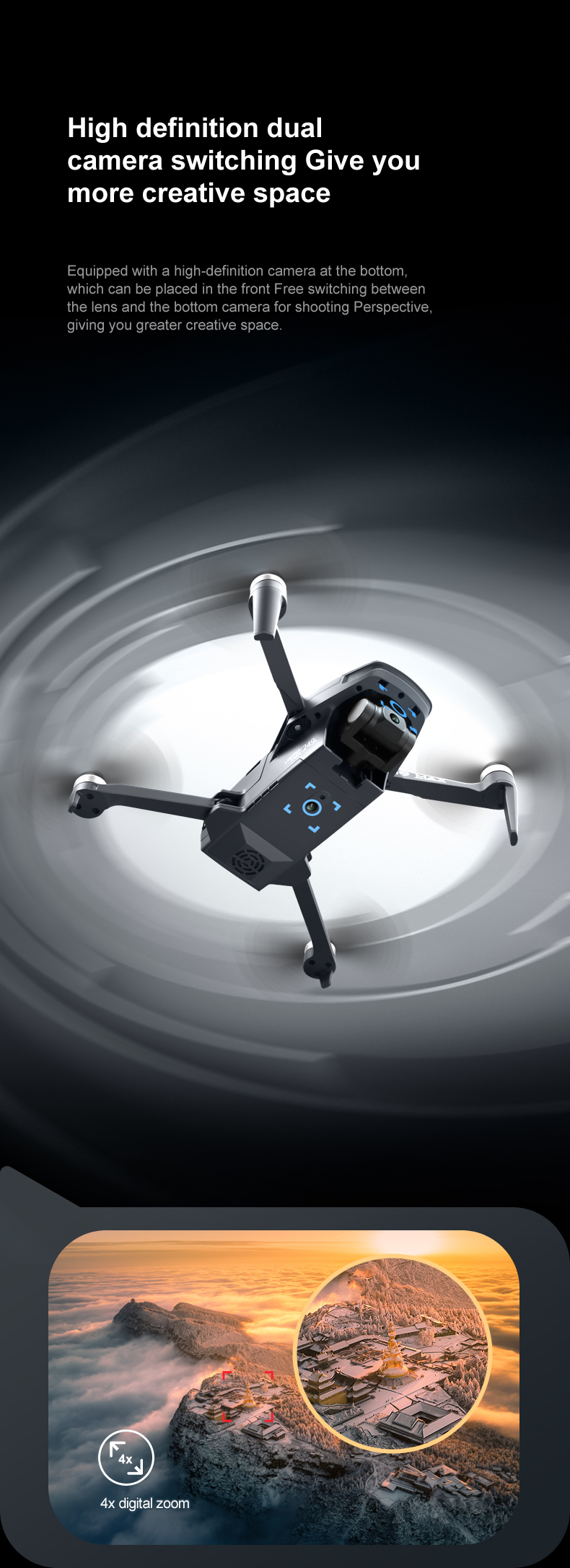 4K Drone-i9 Max Mini | 3-Axis Gimbal | 8MP Camera - ISPEKTRUM Toys & Games