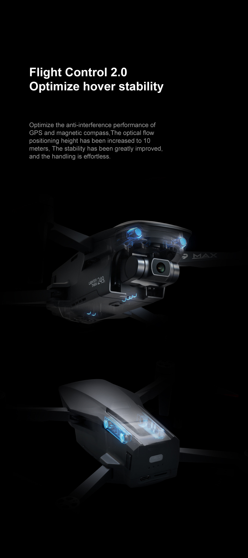 4K Drone-i9 Max Mini | 3-Axis Gimbal | 8MP Camera - ISPEKTRUM Toys & Games