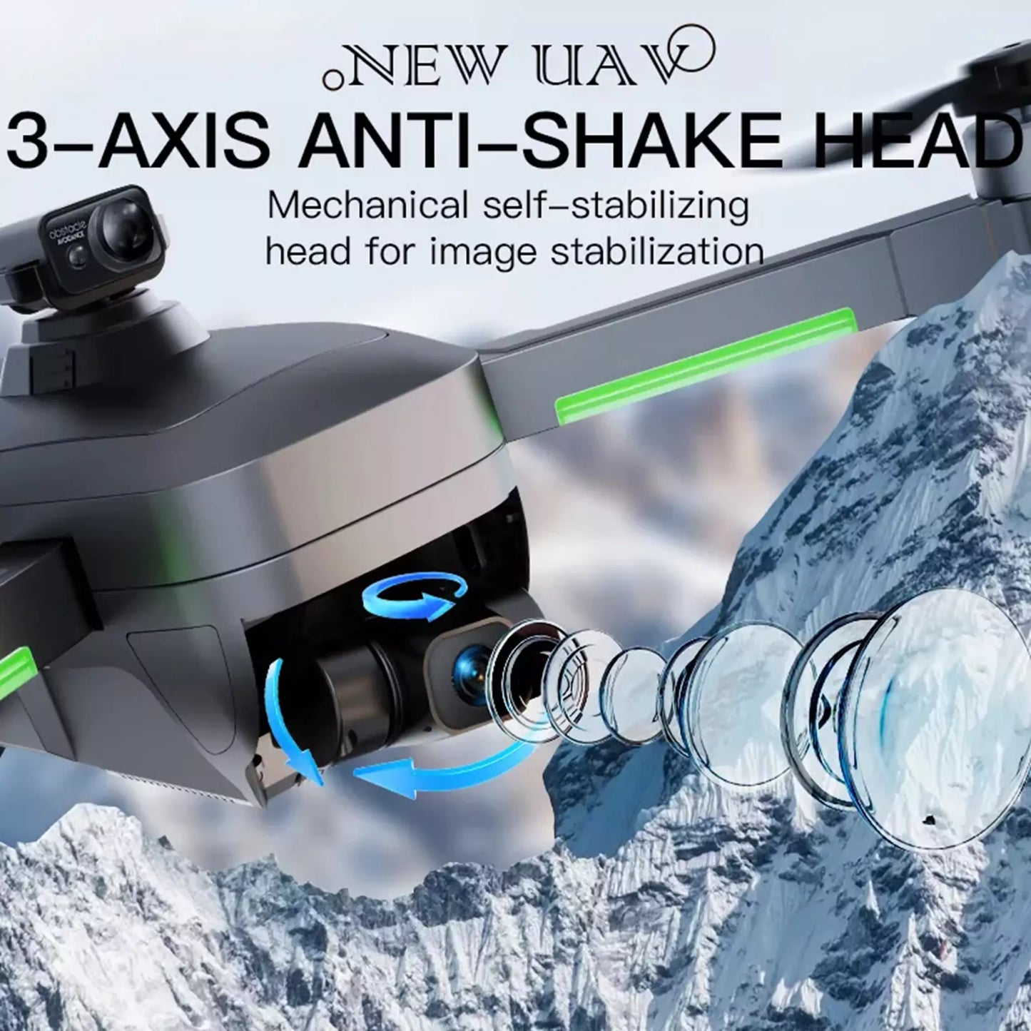 IS193 4K Drone with 3-Axis Gimbal & 360° Obstacle Avoidance | ISPEKTRUM Canada