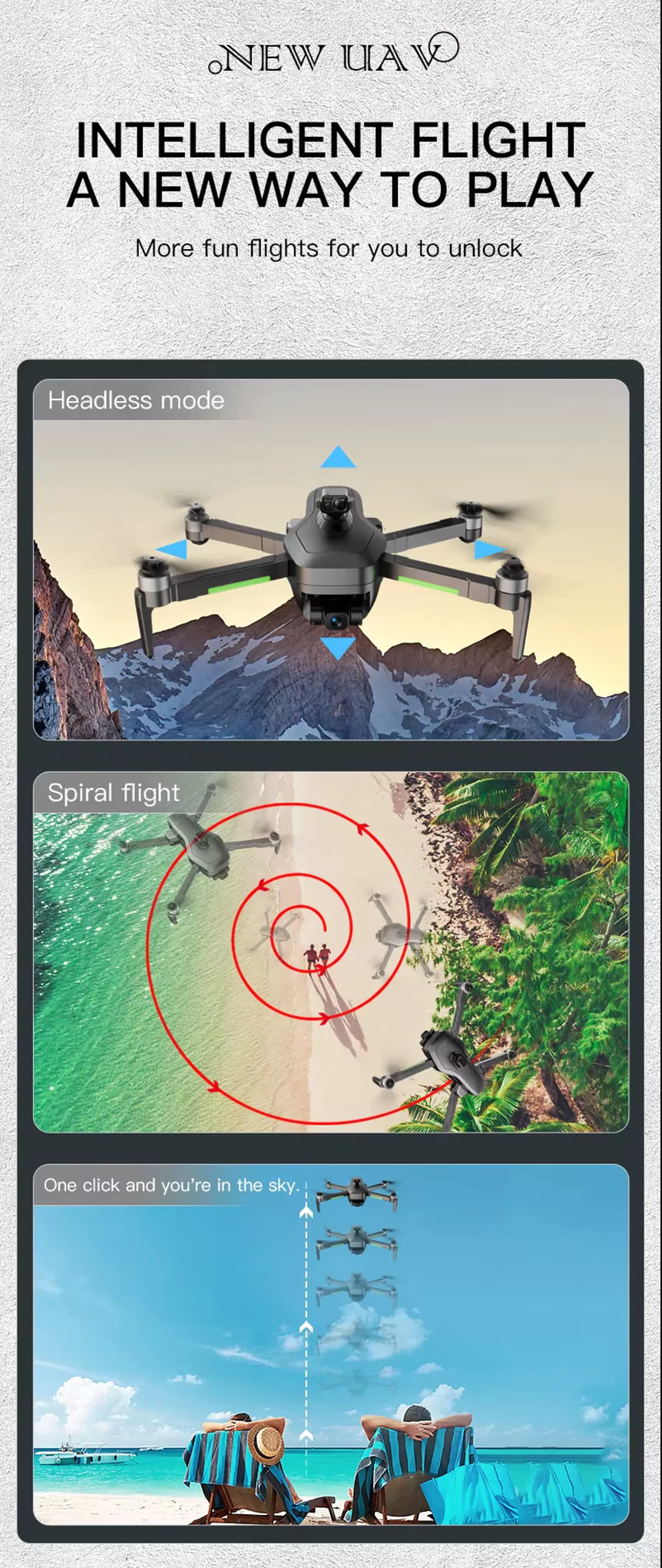 IS193 4K Drone with 3-Axis Gimbal & 360° Obstacle Avoidance | ISPEKTRUM Canada