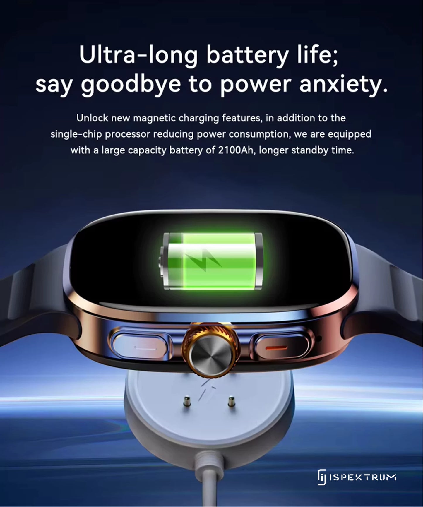 IS99 4G LTE GPS Smartwatch with Rotating Camera, ChatGPT, 2 Inch AMOLED Display & Health Monitoring