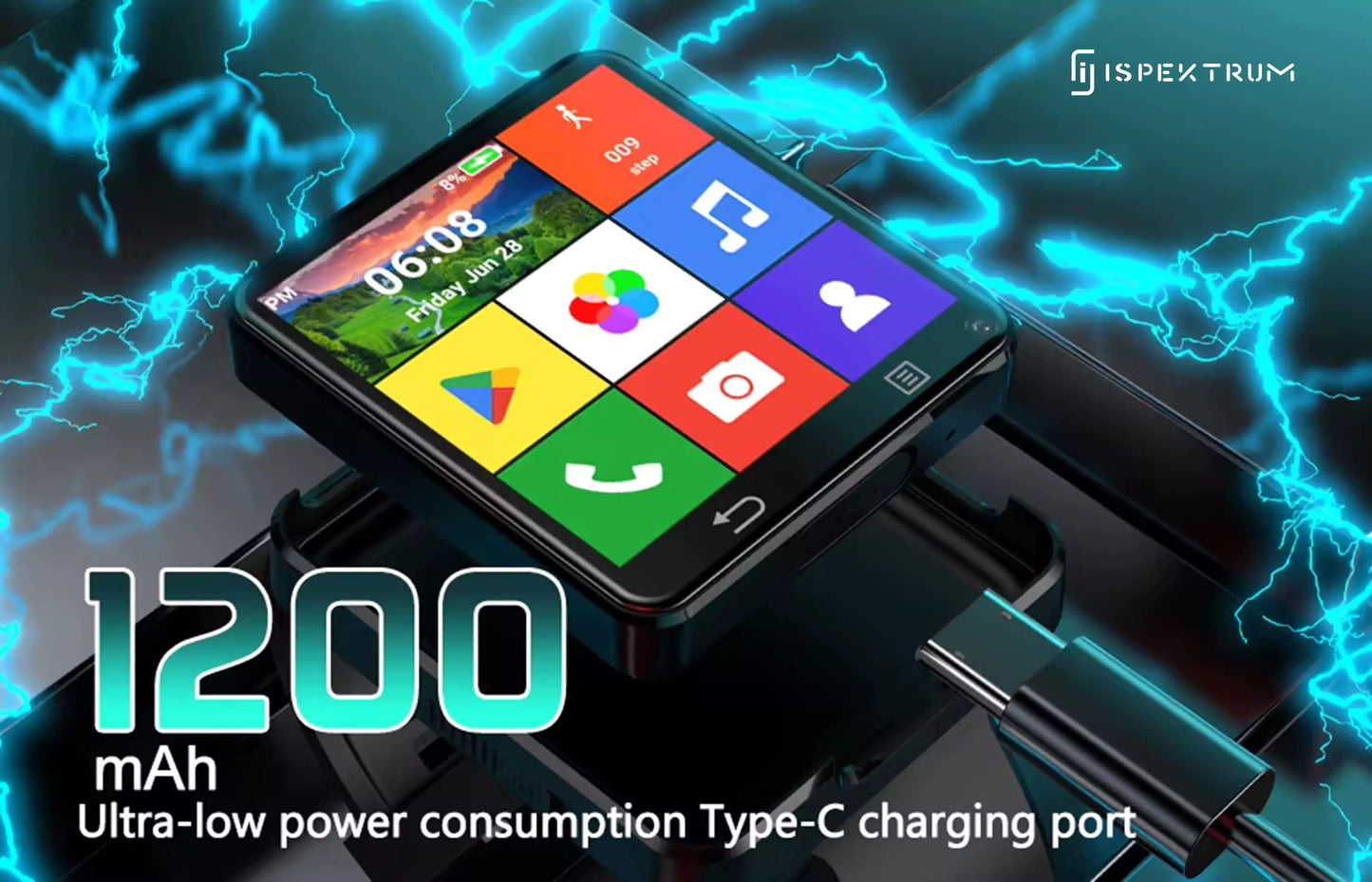 IS998 4G LTE Android Smart Watch Phone | 2.64" Display, Dual Camera, GPS, Fitness Tracker Ready ✨