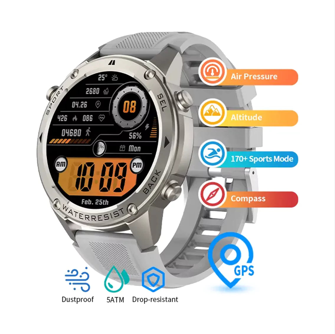 Atlas GPS Smart Watch - ISPEKTRUM Smart Watch