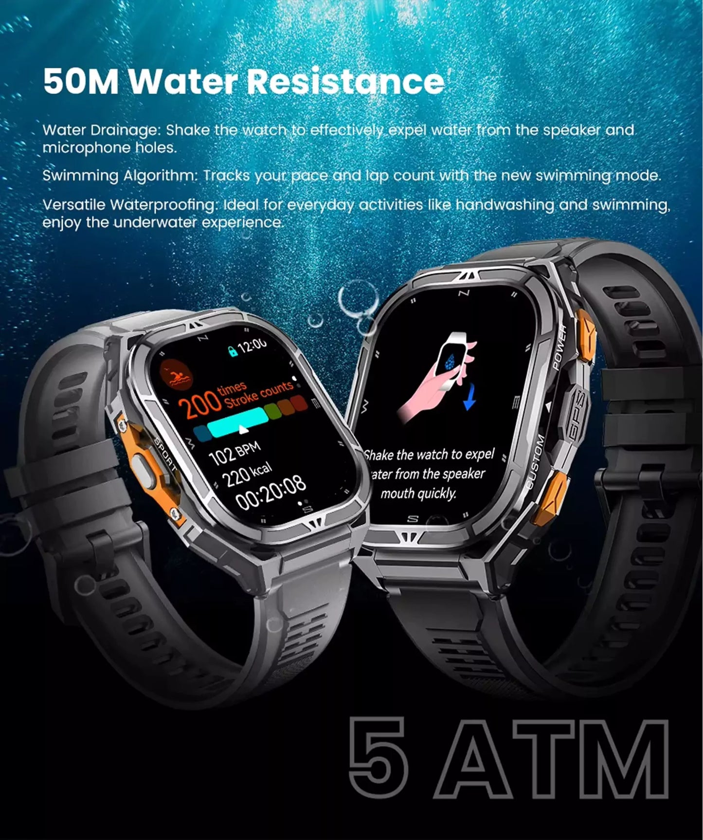 GTX5 GPS Smart Watch Premium Fitness Smartwatch Canada - ISPEKTRUM Smart Watch