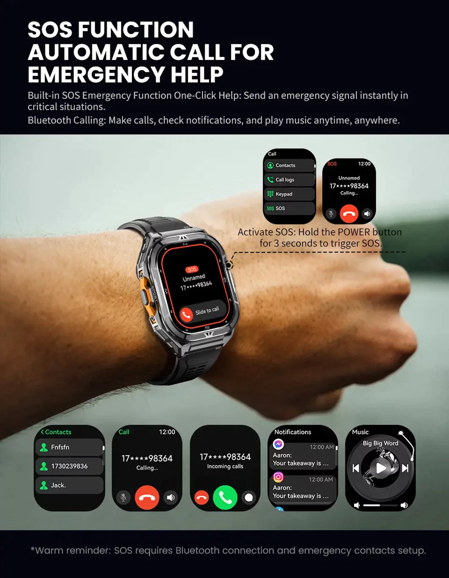 GTX5 GPS Smart Watch Premium Fitness Smartwatch Canada - ISPEKTRUM Smart Watch