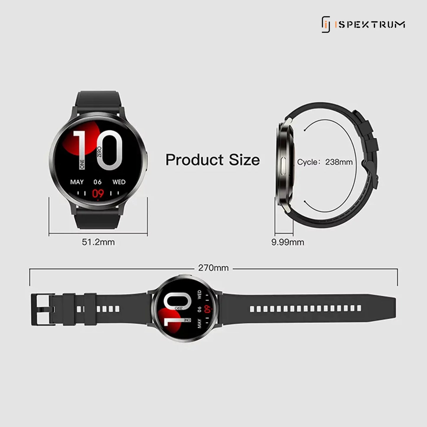 IS90 Zenith Smart Watch - ISPEKTRUM Smart Watch