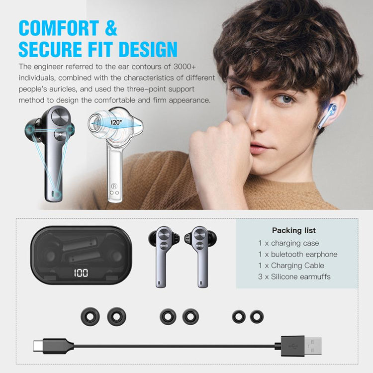 TWS808 Wireless Sports Earbuds - ISPEKTRUM Wireless Earbuds