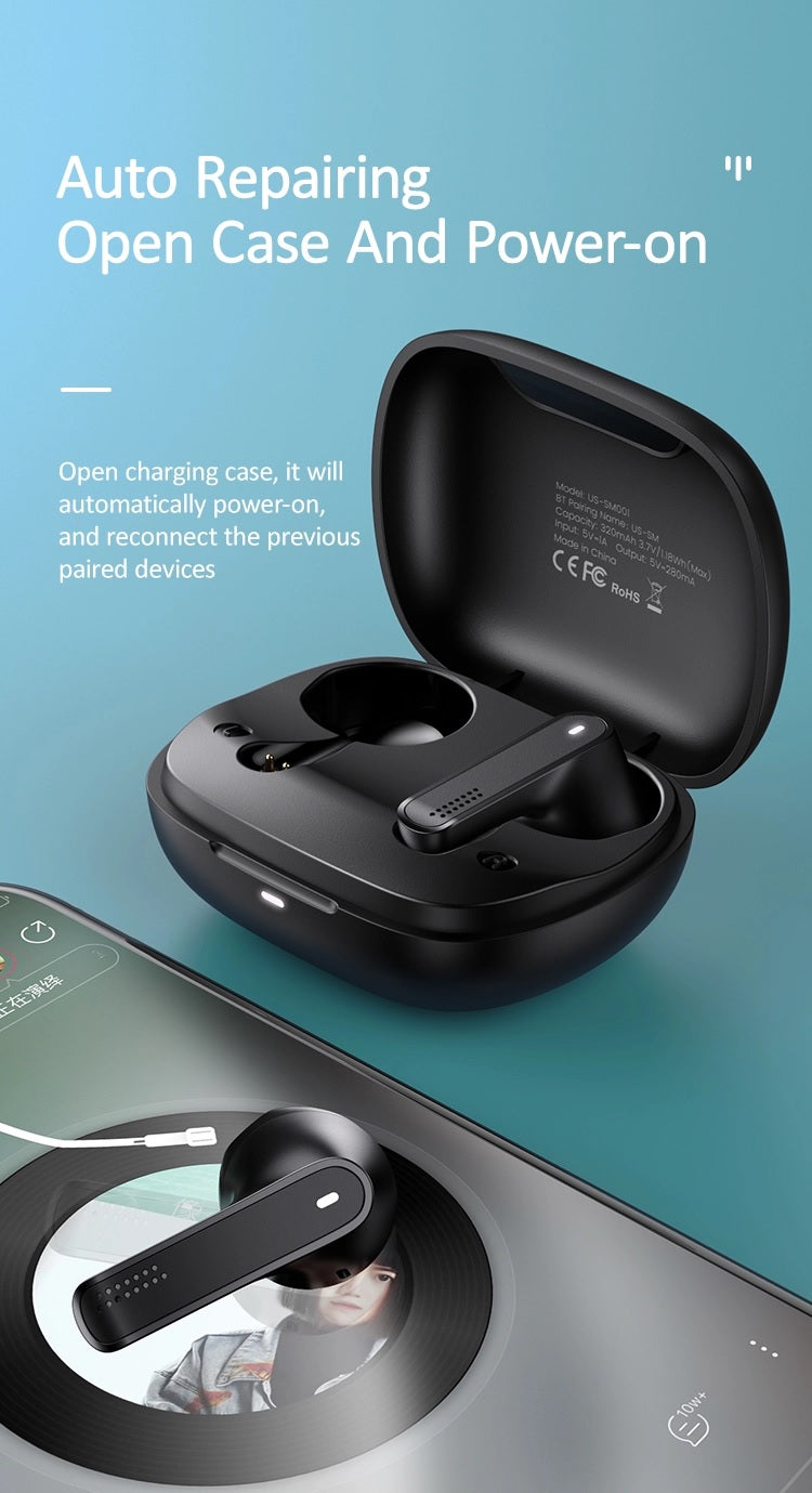 USAMS SM001 Wireless Earbuds - ISPEKTRUM Wireless Earbuds