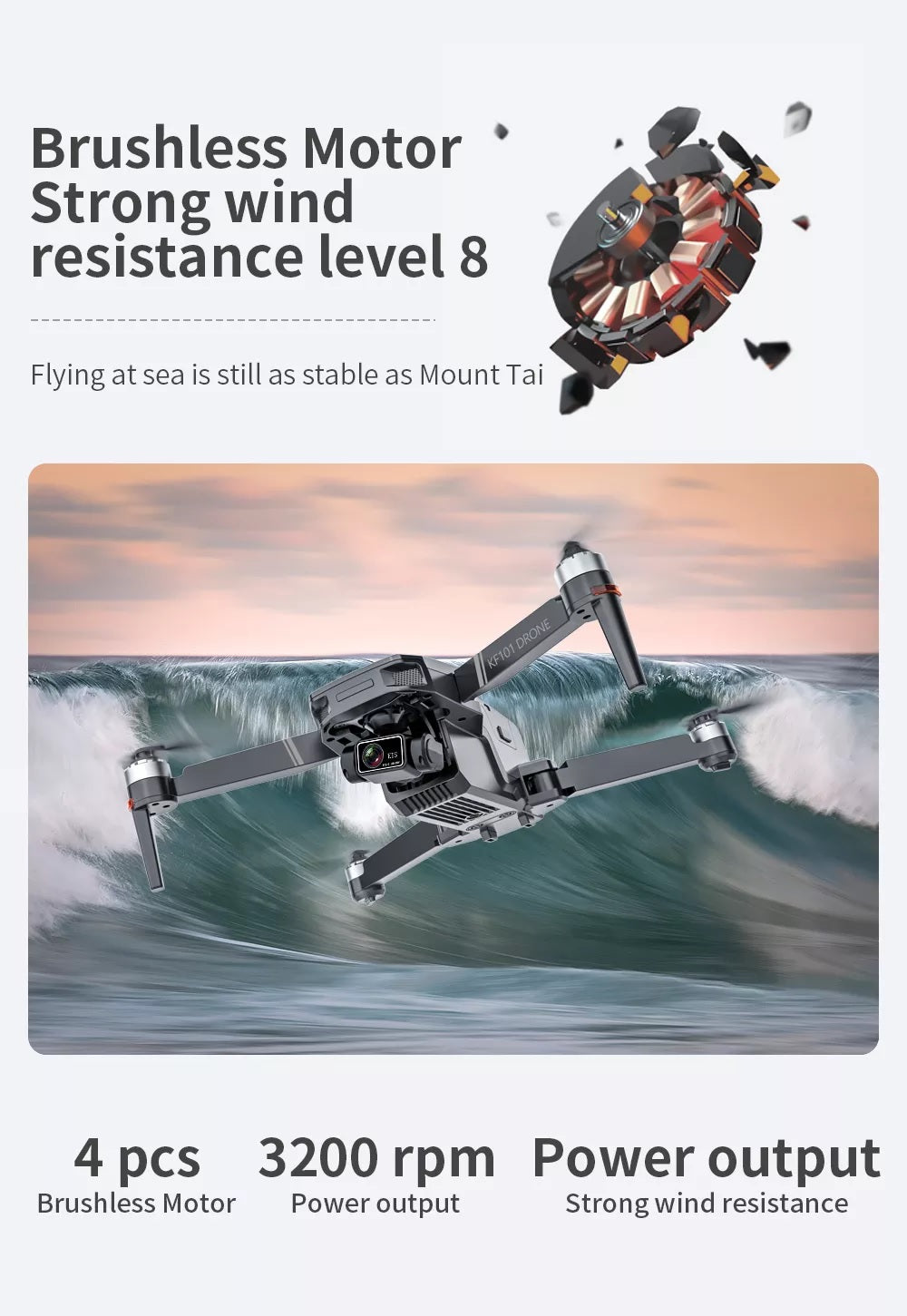 iSKF101 Max 4K Drone | 3-Axis Gimbal - ISPEKTRUM Toys & Games