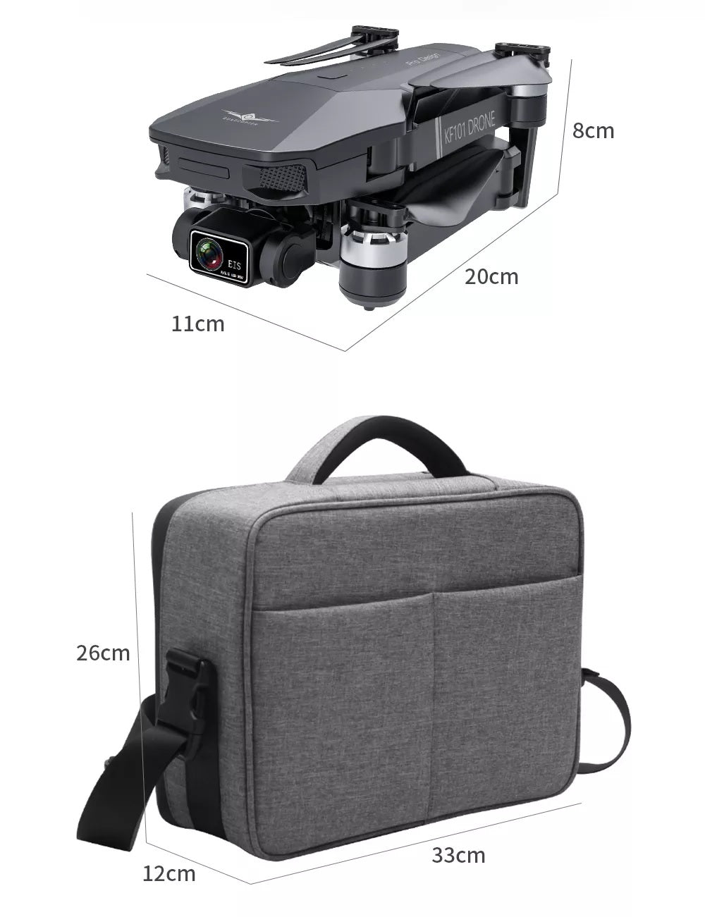 iSKF101 Max 4K Drone | 3-Axis Gimbal - ISPEKTRUM Toys & Games