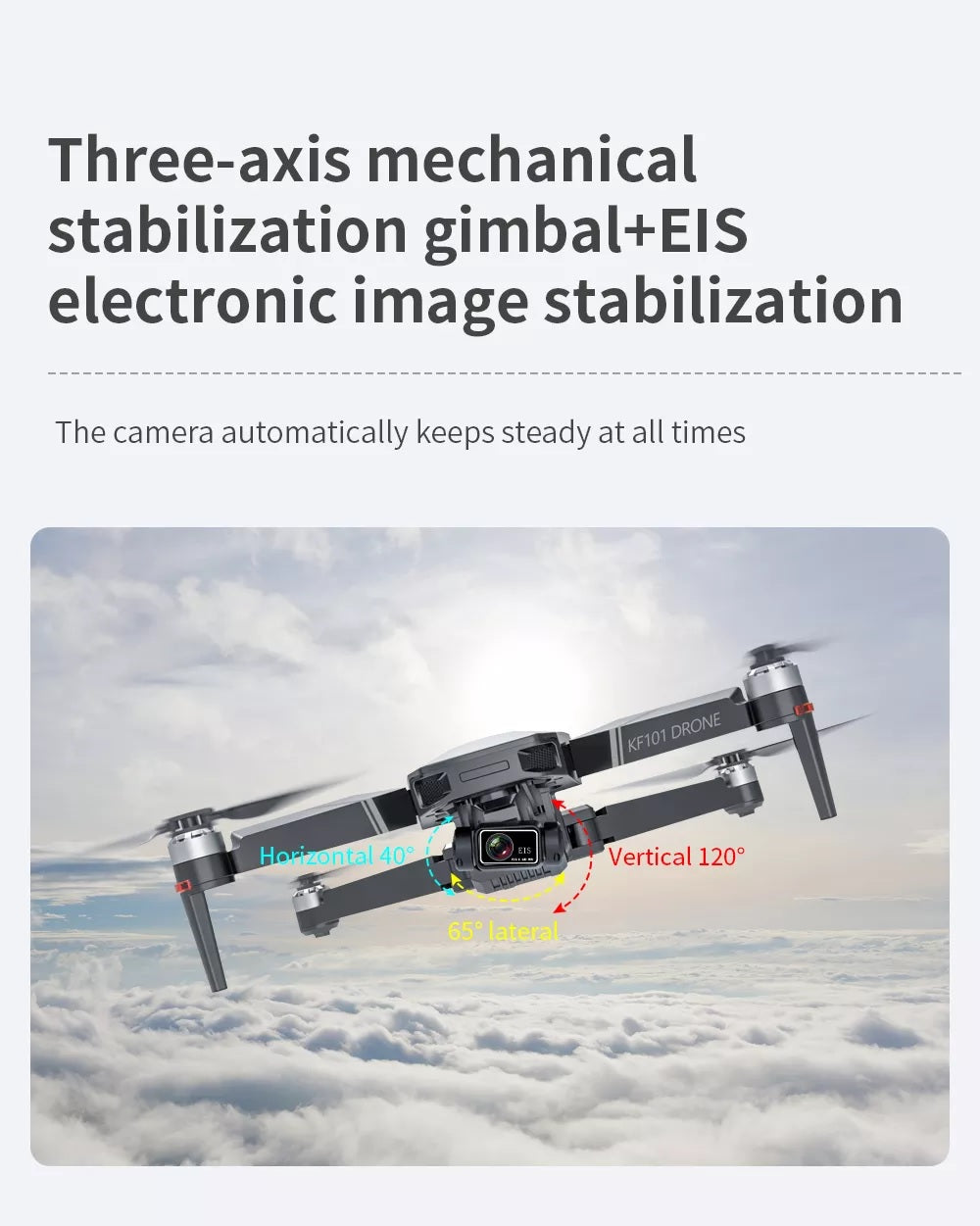 iSKF101 Max 4K Drone | 3-Axis Gimbal - ISPEKTRUM Toys & Games