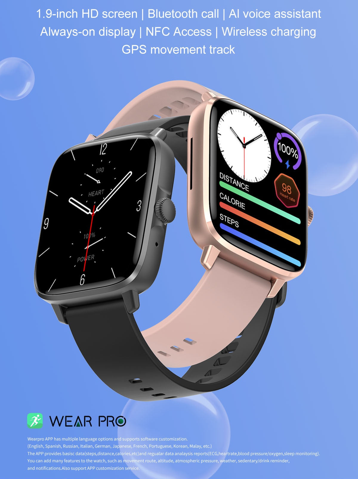 iS102 Smart Watch | Bluetooth Calling & Text - ISPEKTRUM Smart Watch