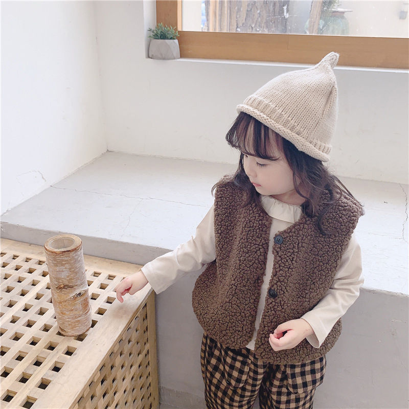 Children's Velvet Waistcoat for Fall and Winter Wear