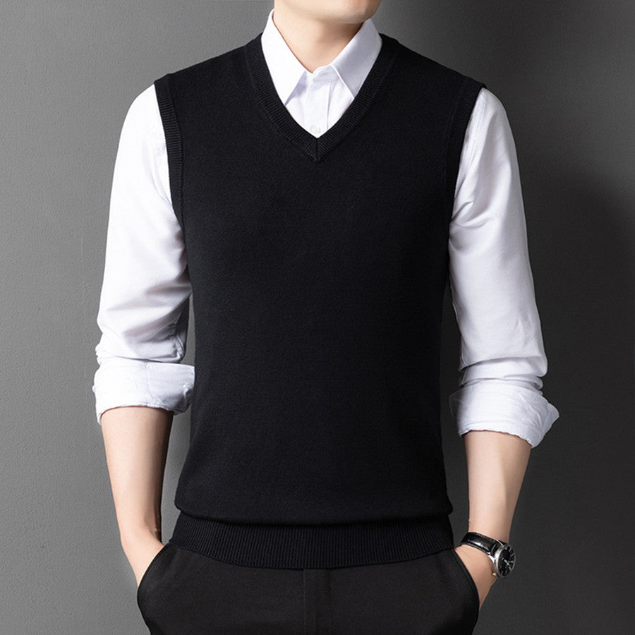 Wool Vest for Young and Middle-aged Men