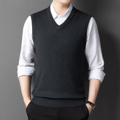 Wool Vest for Young and Middle-aged Men