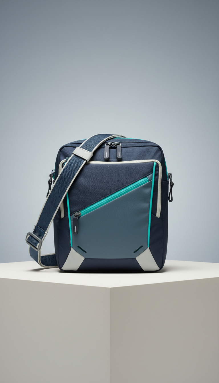 UrbanFlow crossbody bag with RFID lining