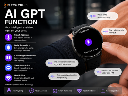 APEX GPS Smartwatch | ChatGPT AI Assistant & Health Tracking, AMOLED Display, GPS