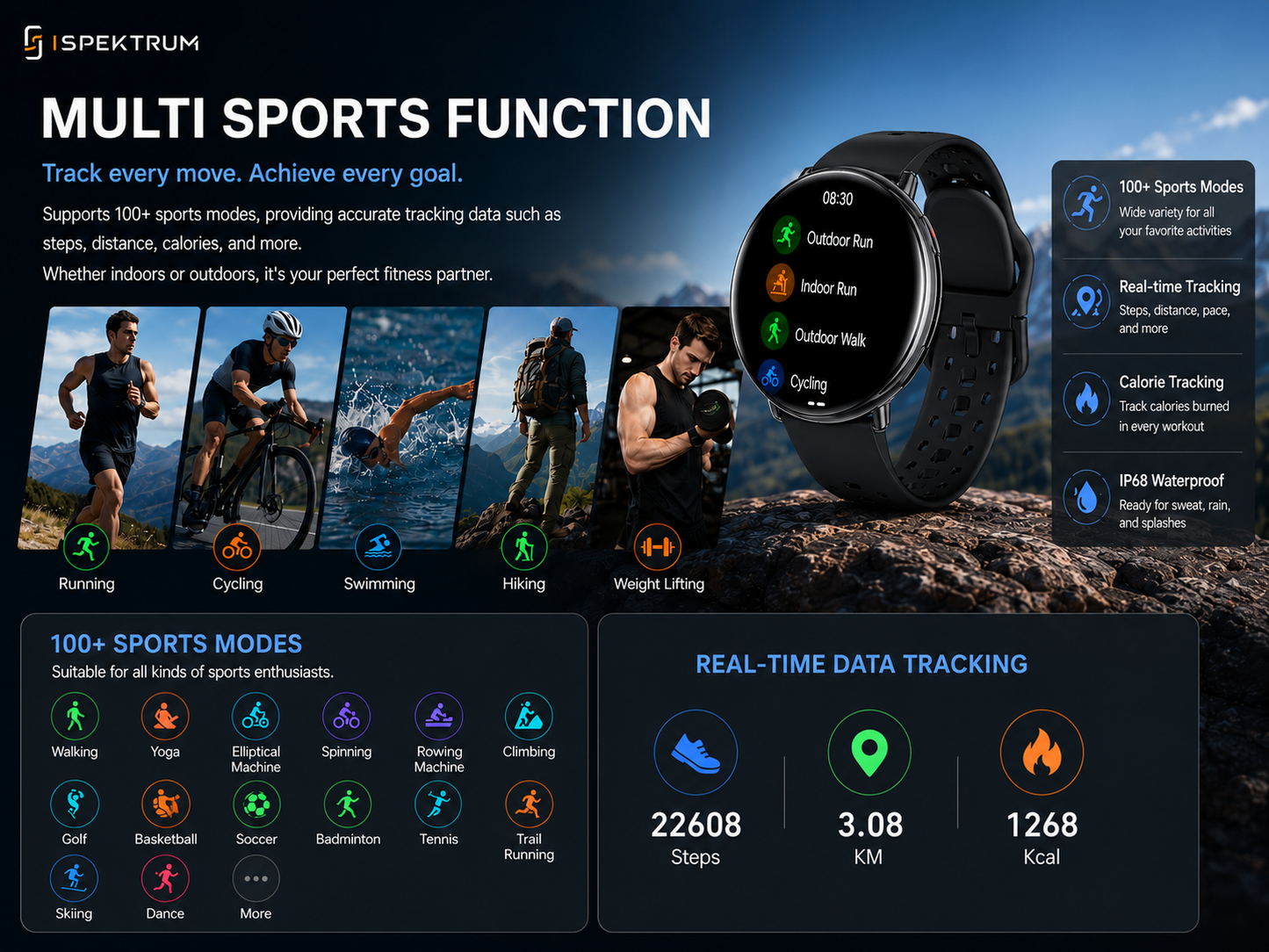 APEX GPS Smartwatch | ChatGPT AI Assistant & Health Tracking, AMOLED Display, GPS