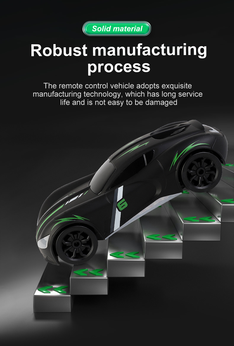 Black Racer RC Car | Obstacle Avoidance - ISPEKTRUM Toys & Games