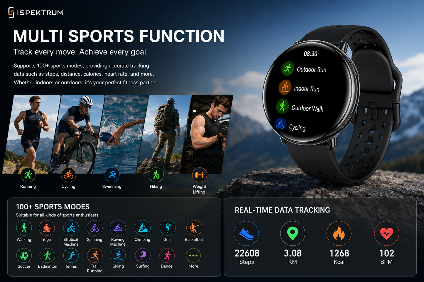 APEX GPS Smartwatch | ChatGPT AI Assistant & Health Tracking, AMOLED Display, GPS