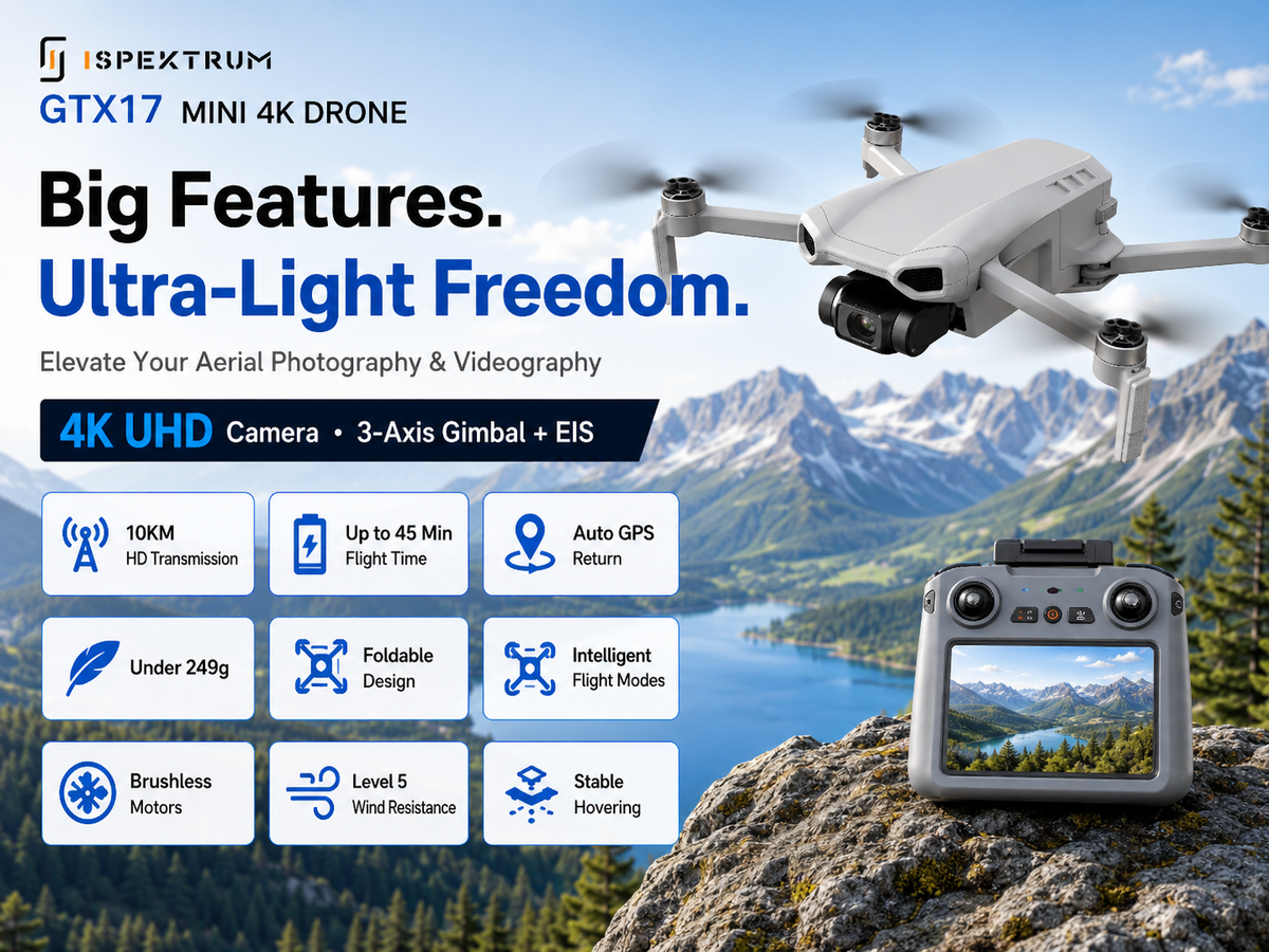 GTX17 Mini 4K Drone: Elevate Your Aerial Photography and Videography