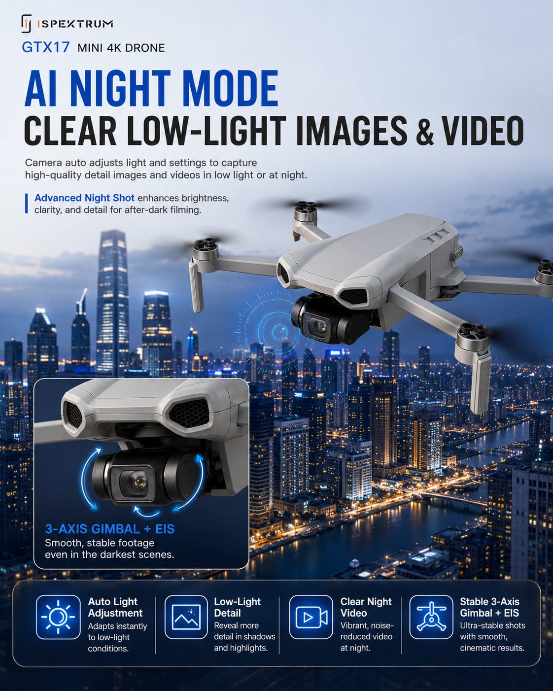 GTX17 Mini 4K Drone: Elevate Your Aerial Photography and Videography