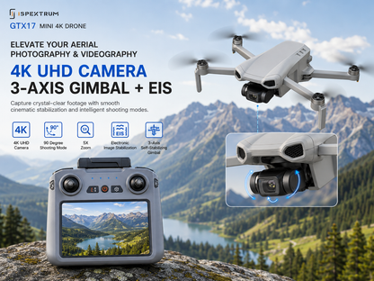GTX17 Mini 4K Drone: Elevate Your Aerial Photography and Videography