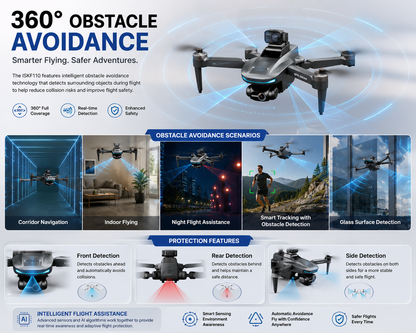 FlyBot ISKF110 4K Drone | 2-Axis Gimbal