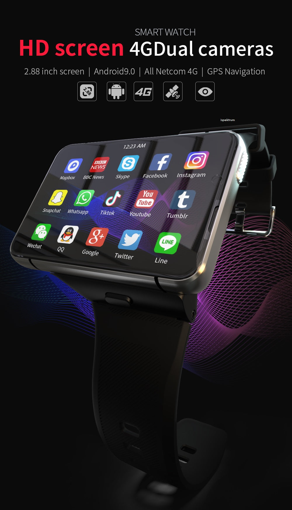 Deosai iS999 - The Ultimate LTE Android Smartwatch / Phone - ISPEKTRUM Smart Watch