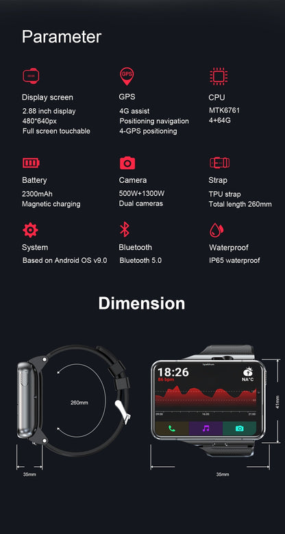 Deosai iS999 - The Ultimate LTE Android Smartwatch / Phone - ISPEKTRUM Smart Watch