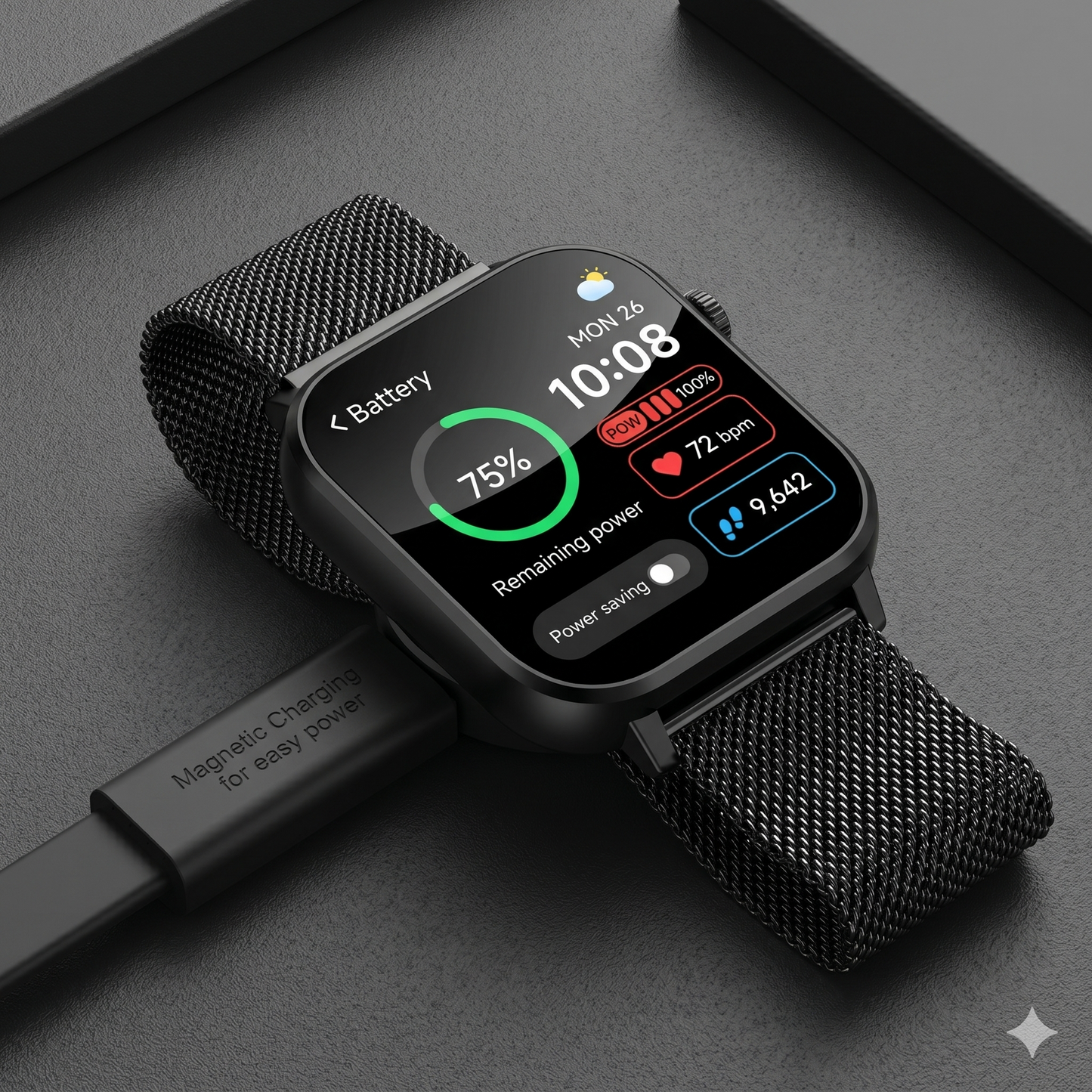 Nova V3 Smartwatch – Ultra-Slim AMOLED Fitness & Health Watch