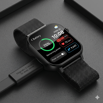 Nova V3 Smartwatch – Ultra-Slim AMOLED Fitness & Health Watch