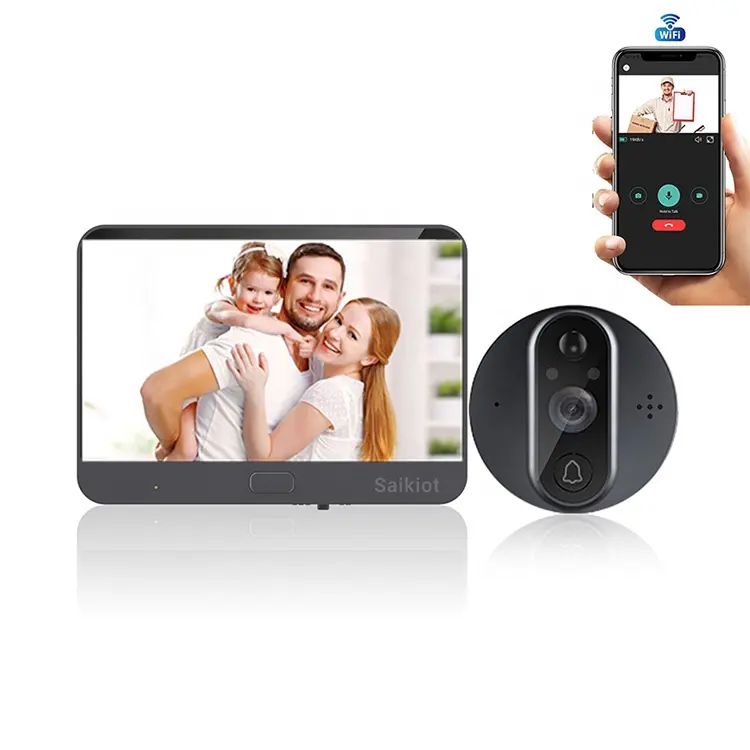 PR9 Smart Door Bell Camera & LCD Screen Intercom - ISPEKTRUM Home & Garden