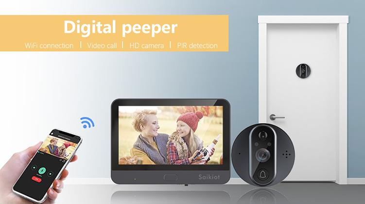 PR9 Smart Door Bell Camera & LCD Screen Intercom - ISPEKTRUM Home & Garden